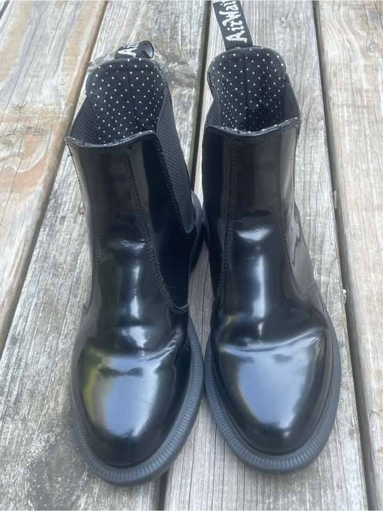 Dr. Martens Shoes - Dr. Martens Black Patent Chelsea Ankle Boots